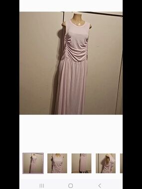 Universal Thread Pale Pink Sleeveless Ruched Maxi Dress